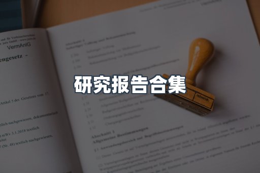 研究报告合集